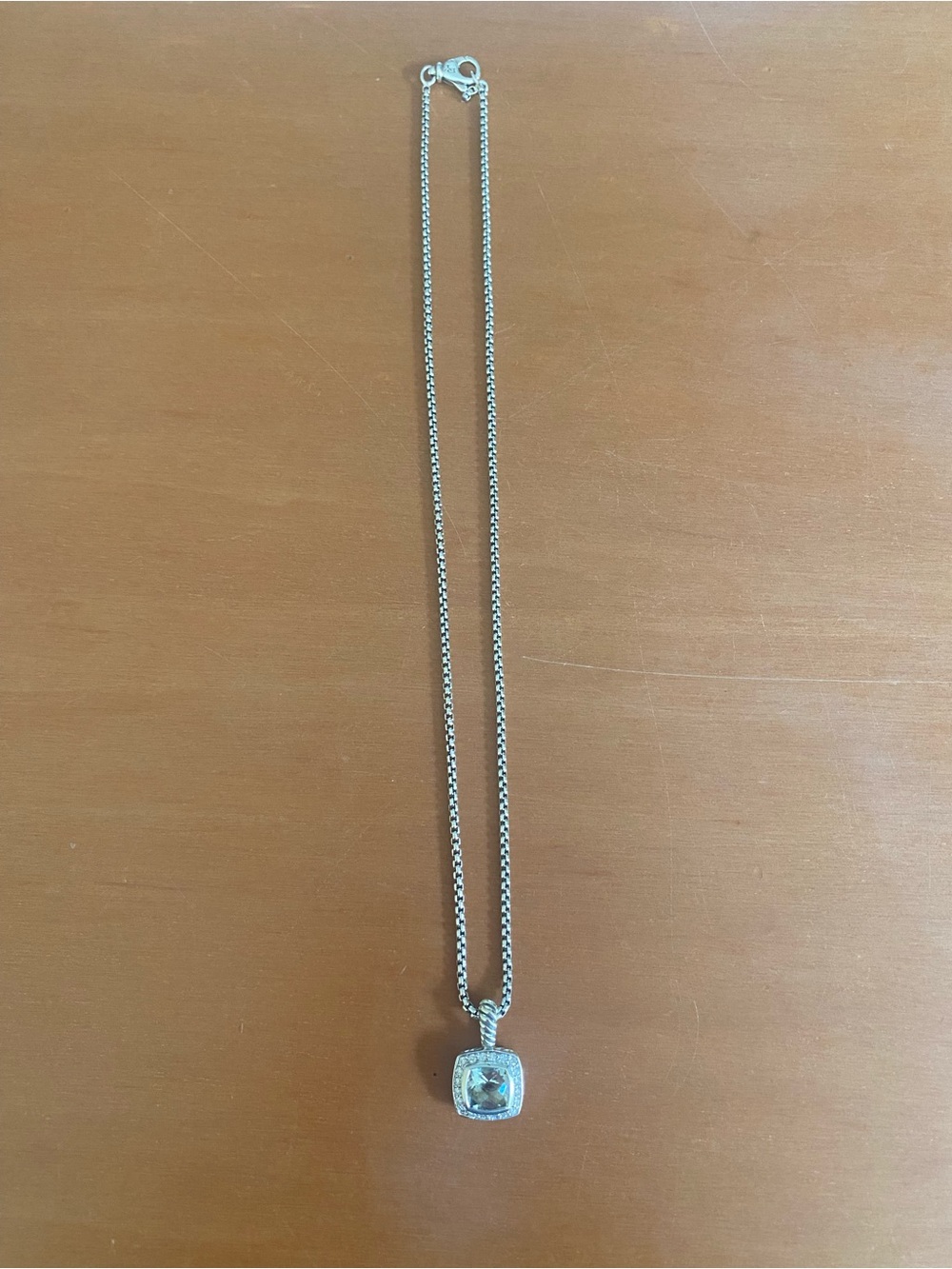 David Yurman petite Albion pendant necklace.